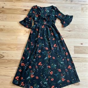 Alisa Pan Floral Maxi Dress | Size 8